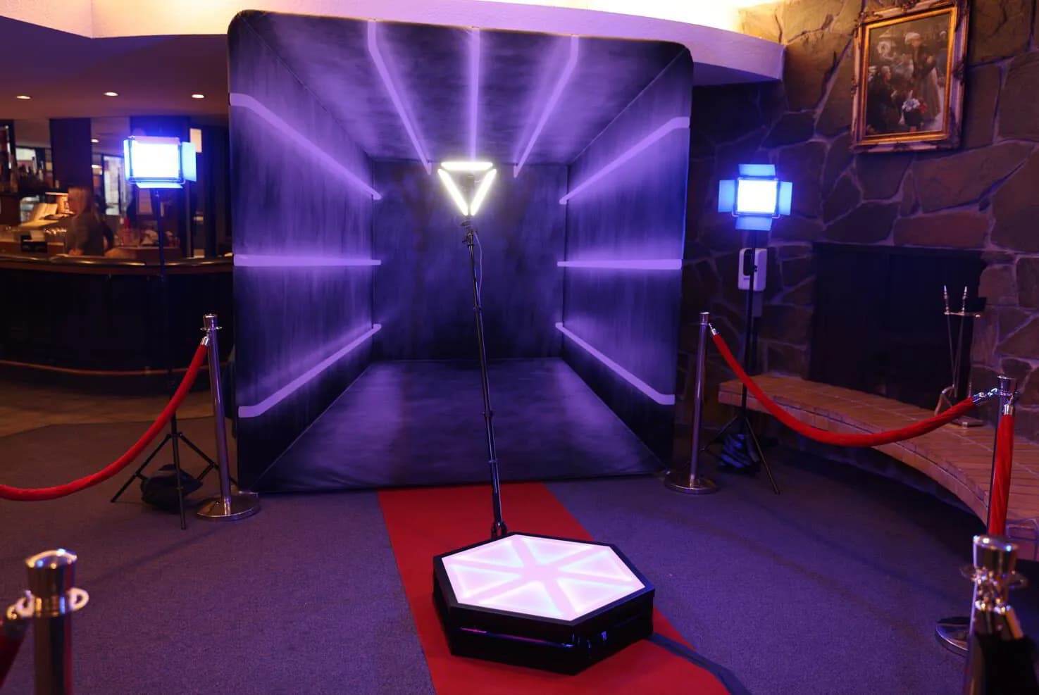 DC 360 Photo Booth Rental with Unlimited Videos &amp; Instant Sharing
