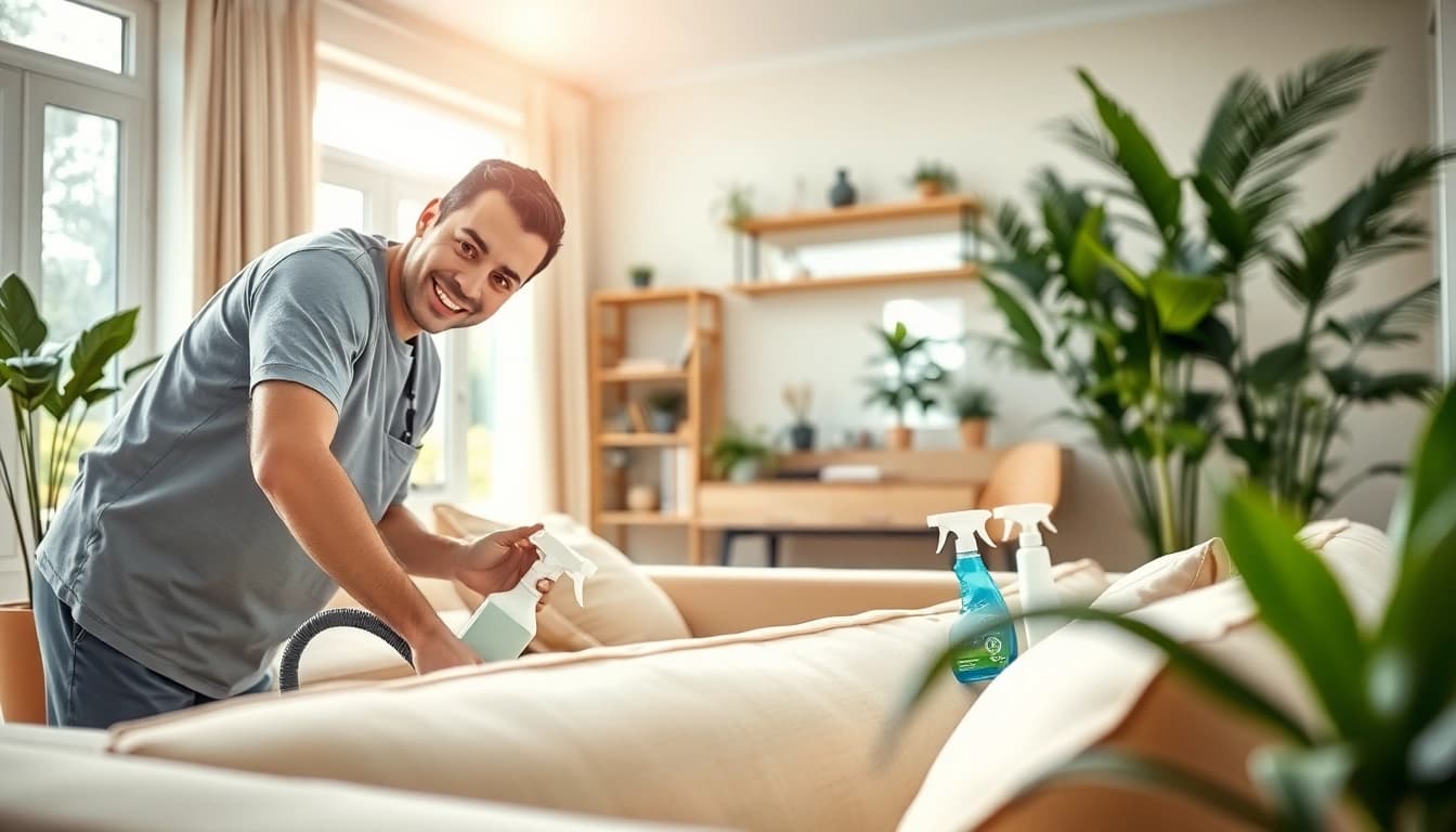 Experience reliable cleaning services near me featuring a dedicated team in_action.
