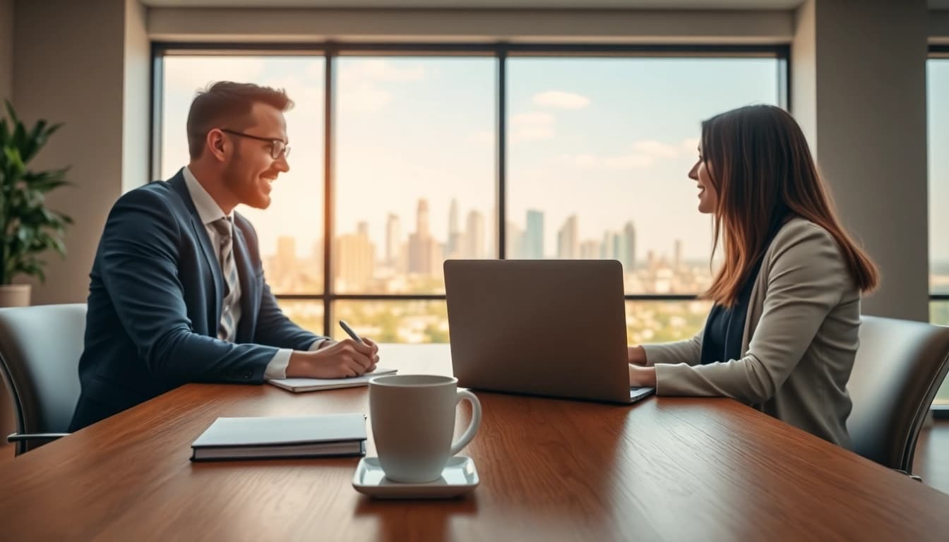 Engaging business coach los Angeles conducting a productive session with a client.