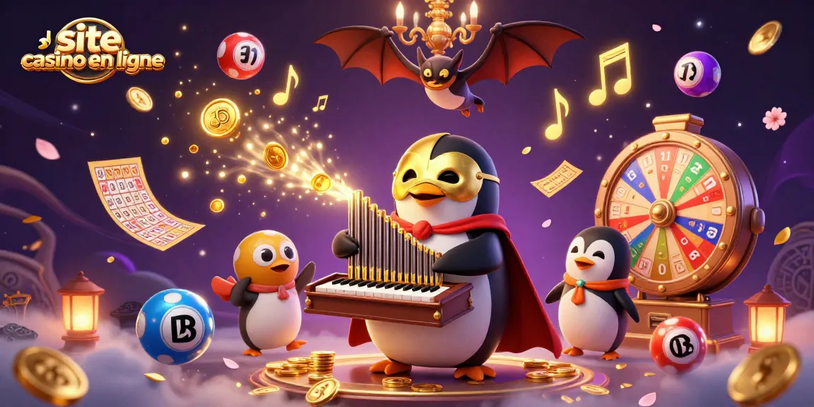 Le fantasque site casino en ligne propose des billets dorés et des jeux colorés dans une scène dynamique.