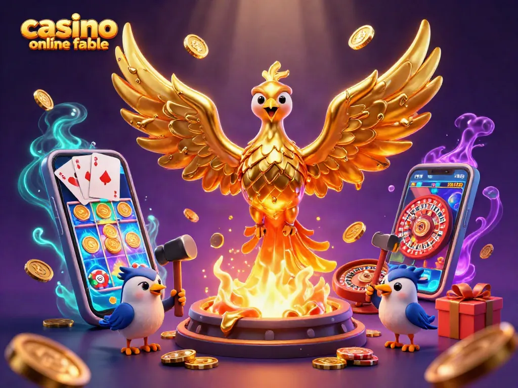 Disfruta de juegos en un casino online fiable mientras una creación dorada emerge del forja