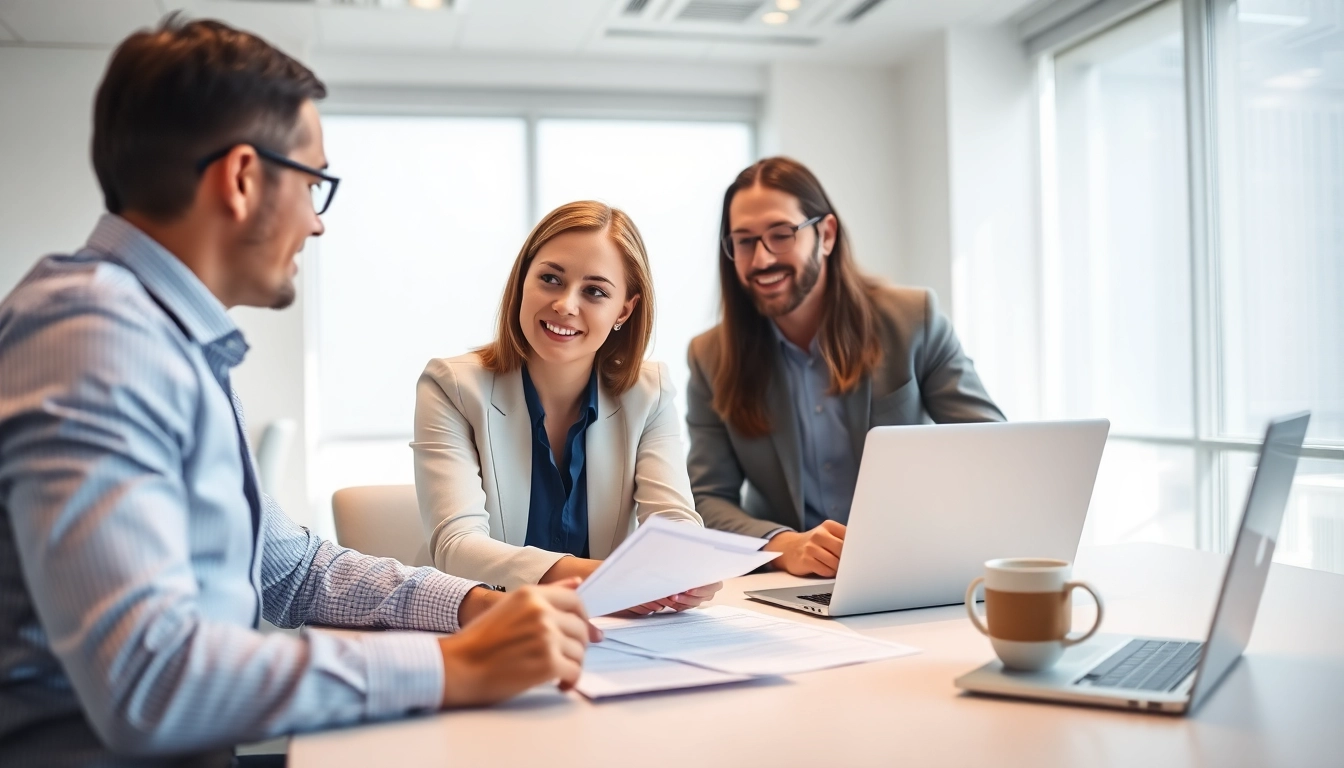 Streamlined process for USA LLC company registration with professional guidance in an office.