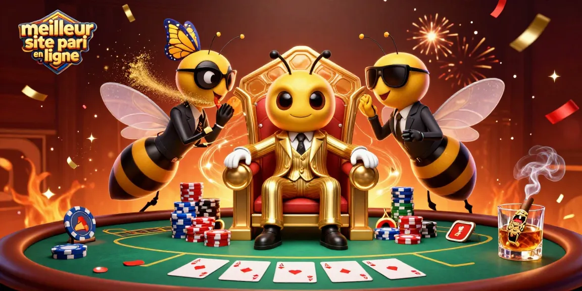 Le meilleur site de paris en ligne capture des moments de jeu avec des personnages de casino très animés.