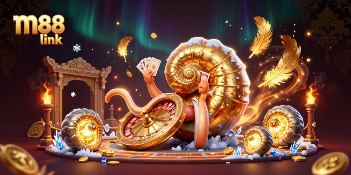 Experience the thrill of betting with m88 link in this dynamic casino scene featuring unique characters and game elements.