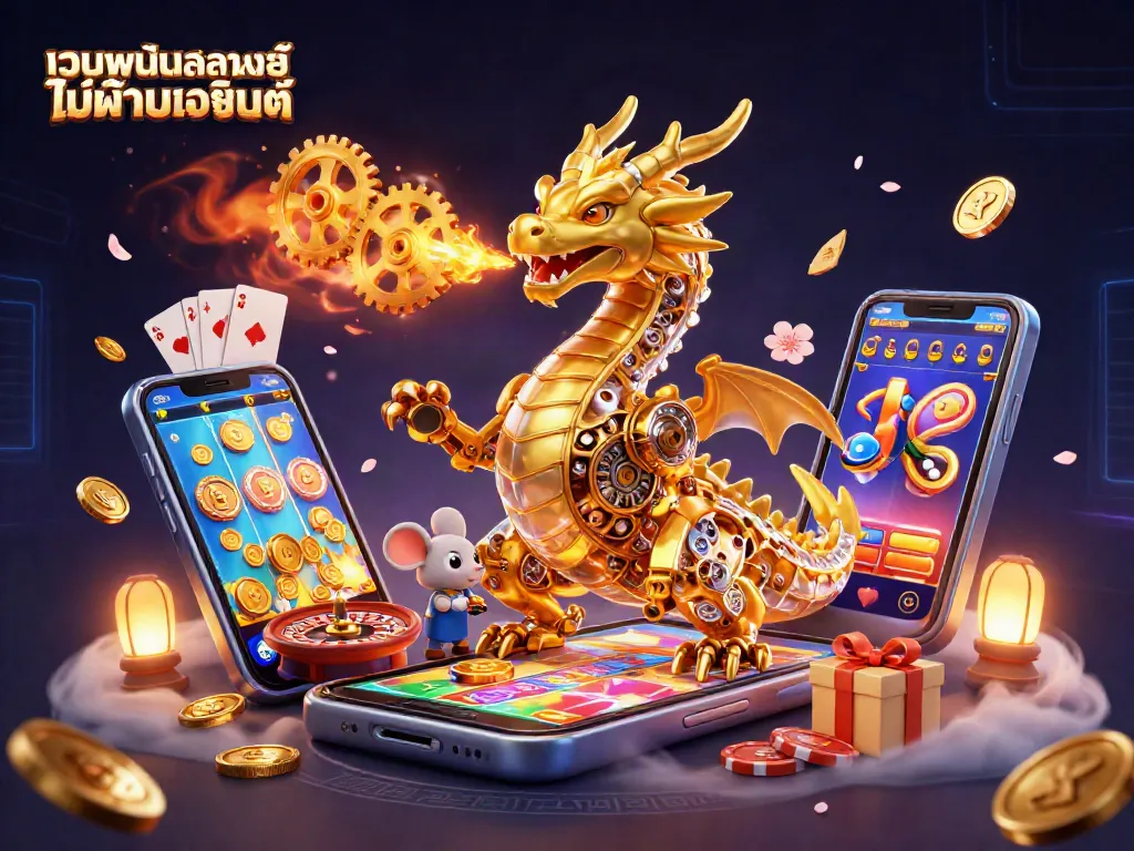เล่นพนันออนไลน์ ไม่ผ่านเอเย่นต์ ด้วย เกมสล็อต 3D ระดับพรีเมียม