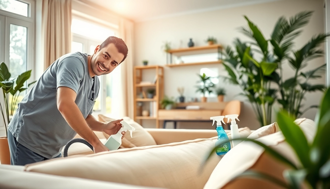 Experience reliable cleaning services near me featuring a dedicated team in_action.
