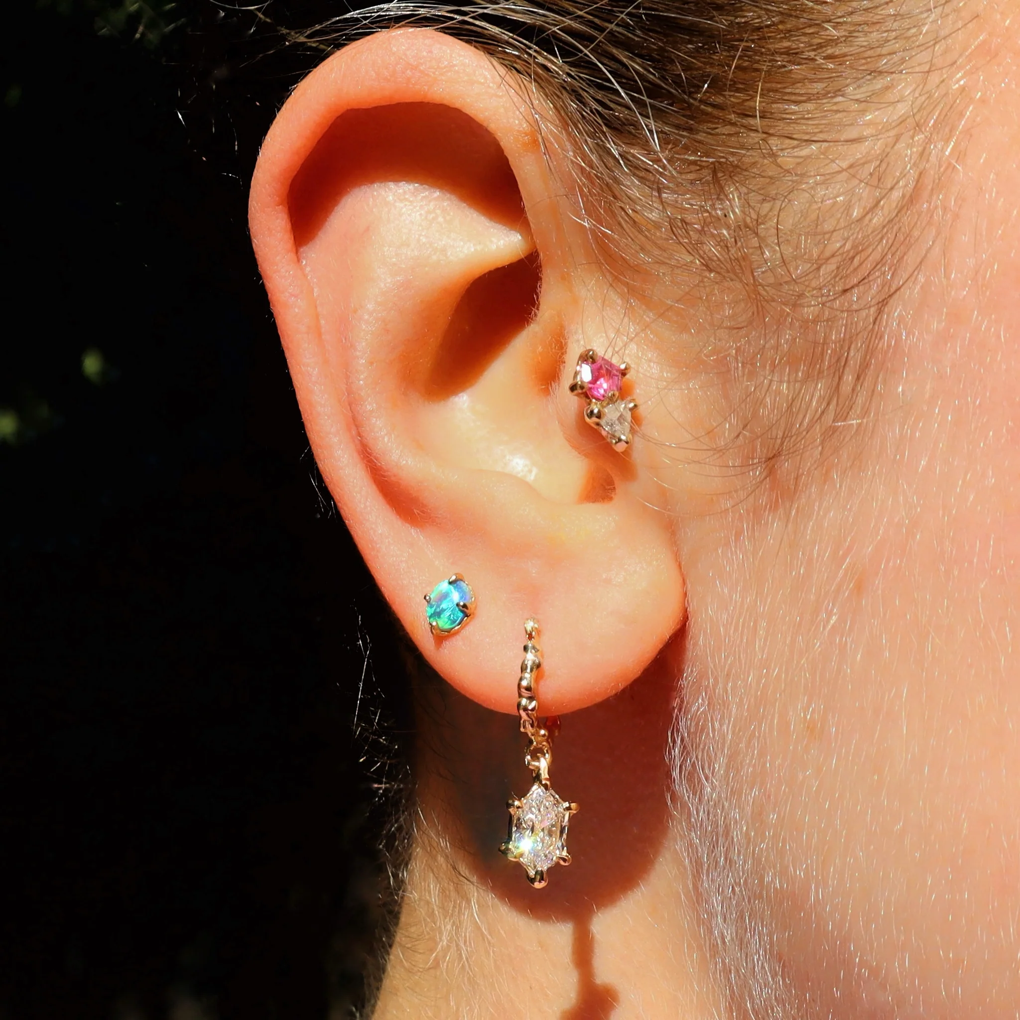Diamond Helix Earrings | Elegant Everyday Luxury by London Diamond Online