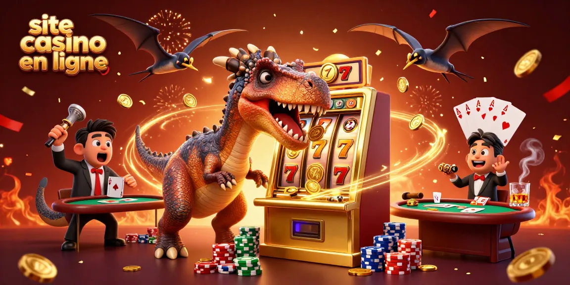 Déchaîne les jackpots sur le site casino en ligne, avec un pachycephalosaurus et un ankylosaure dans une scène dynamique.