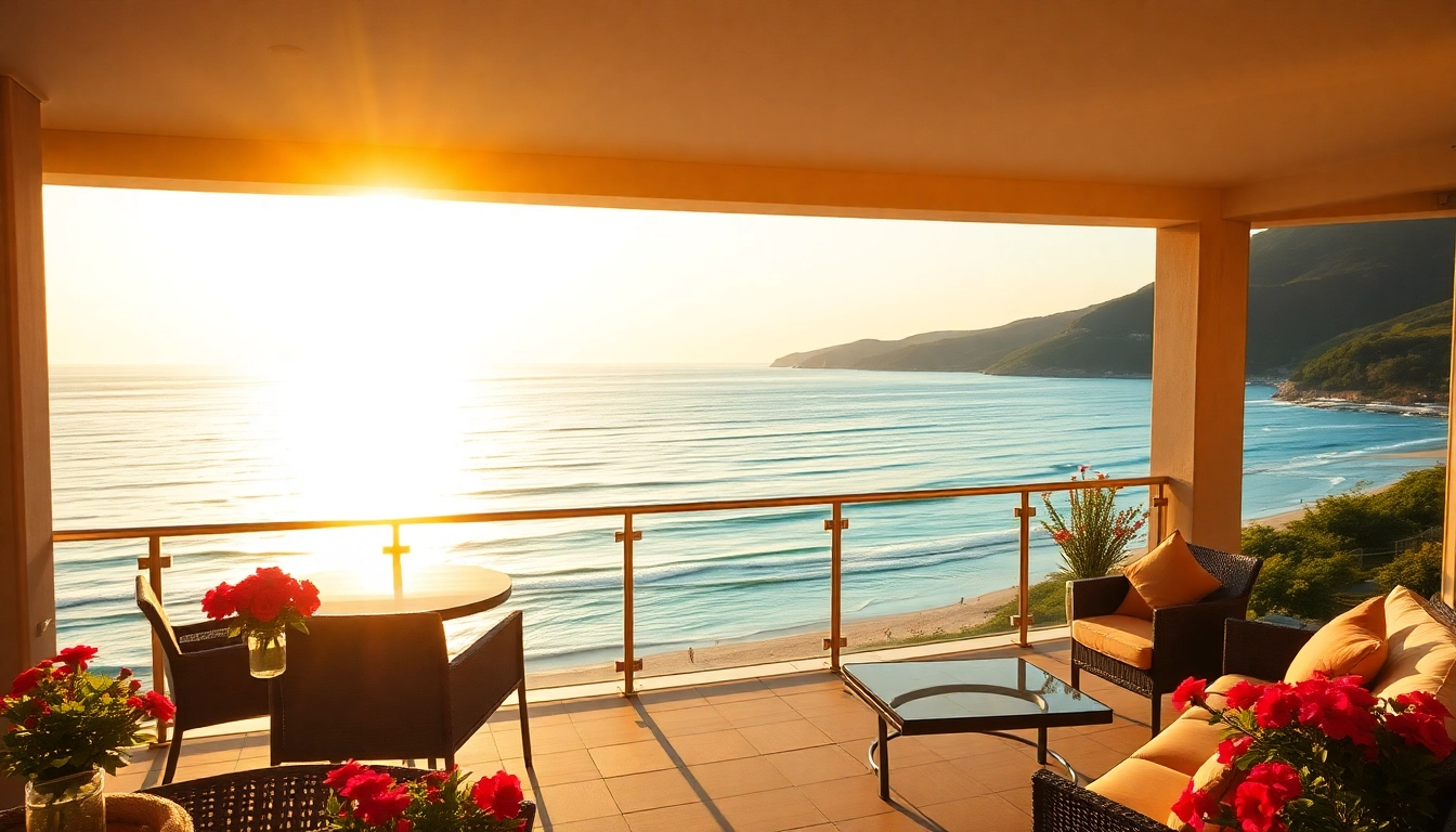 Buy apartment in Alanya featuring a beautiful beachfront view with modern furnishings.