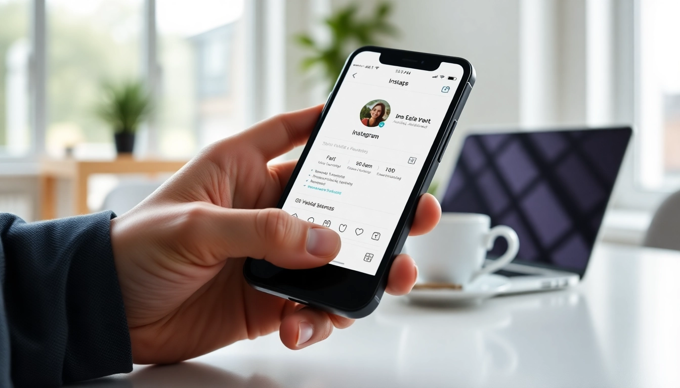 インスタ フォロワー購入 安いでフォロワー数が増えるスマホ画面を展示する写真。