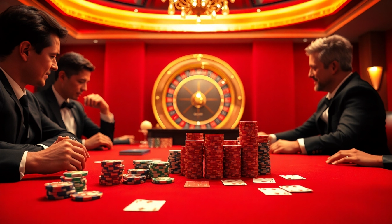Experience the thrill of V9 bet at a luxurious casino table with high-stakes poker action.