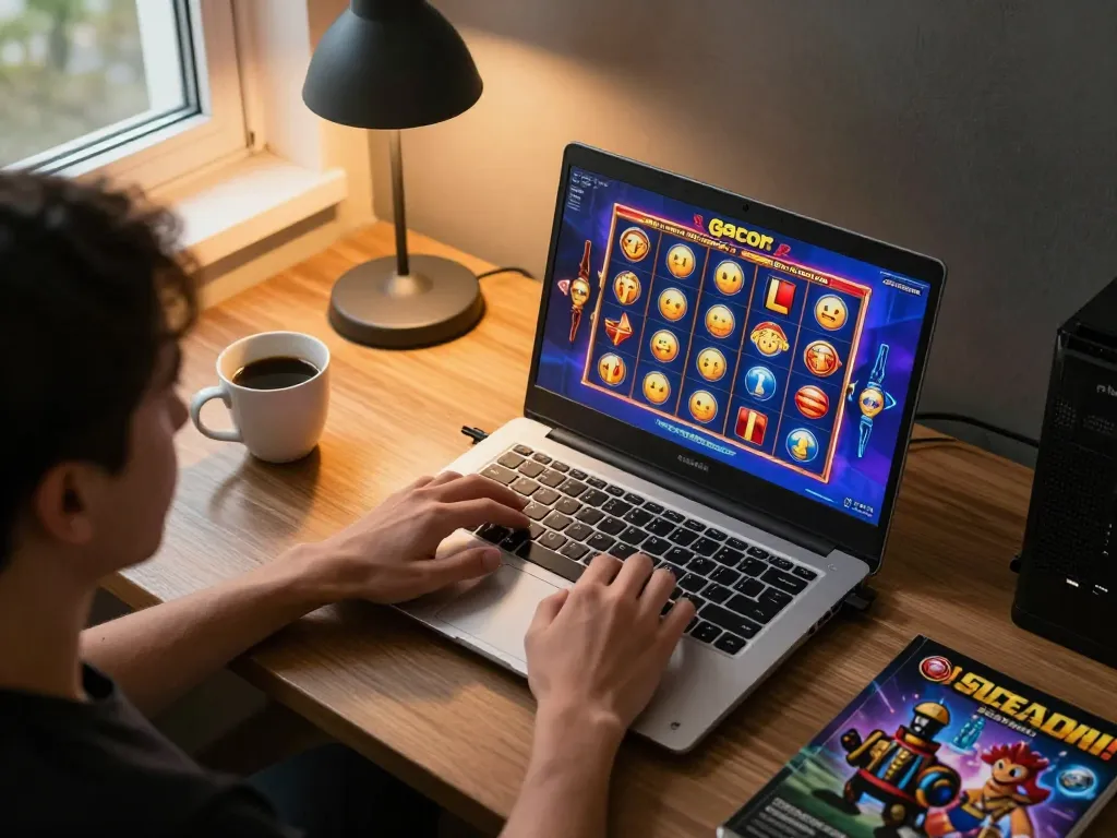 Mengalami sesi mendebarkan slot gacor di laptop, menekankan permainan yang strategis.