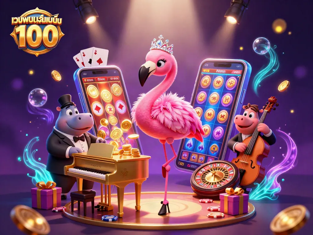 สนุกไปกับเกมส์คาสิโน เว็บพนันออนไลน์ เว็บตรง 100 ที่มีนักร้องแฟนซีและโคตรบรรยากาศ