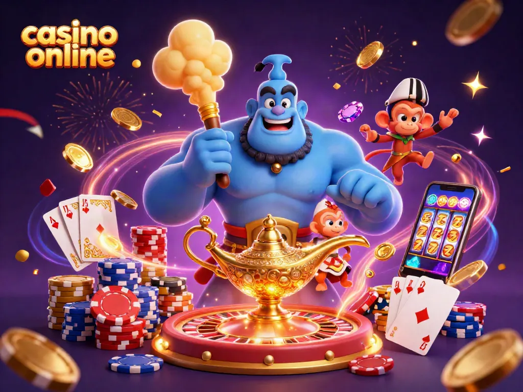 Scopri come divertirti con i giochi di casino online mentre il genio della lampada porta fortuna.