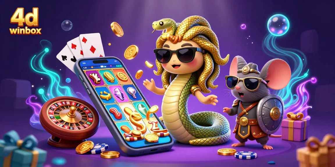 Spin the reels with 4d winbox featuring Medusa and a warrior mouse for exciting gameplay.