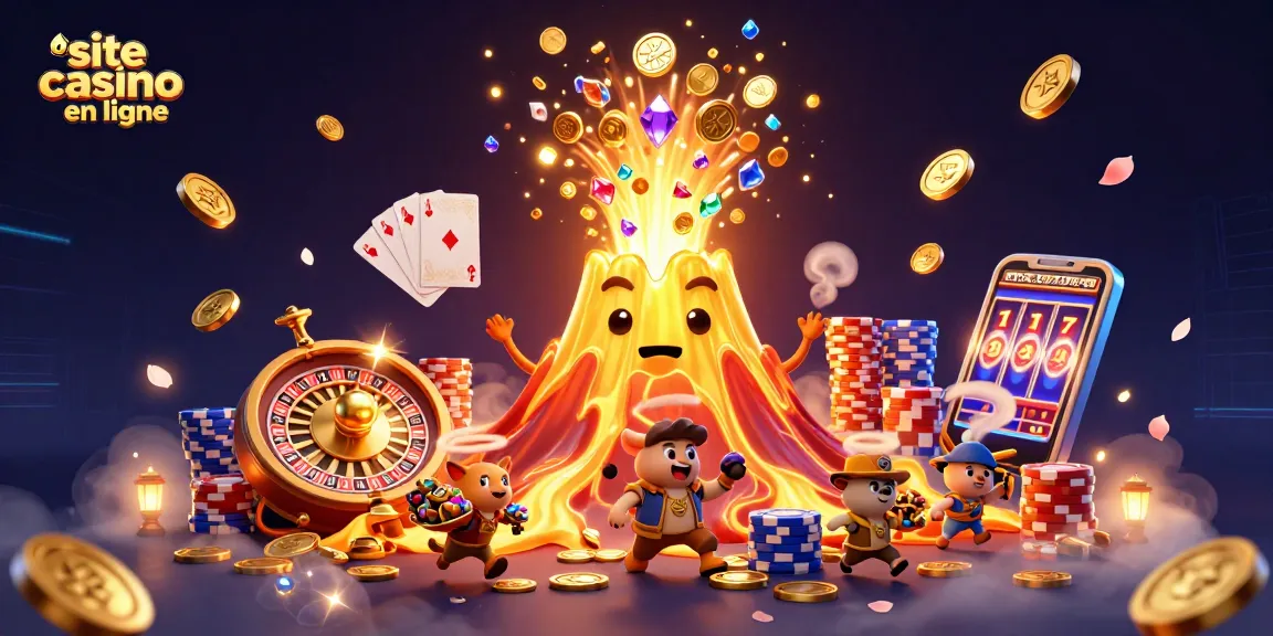 Les joueurs profitent de l'excitation d'un site de casino en ligne avec des pièces d'or et des jeux bonus.