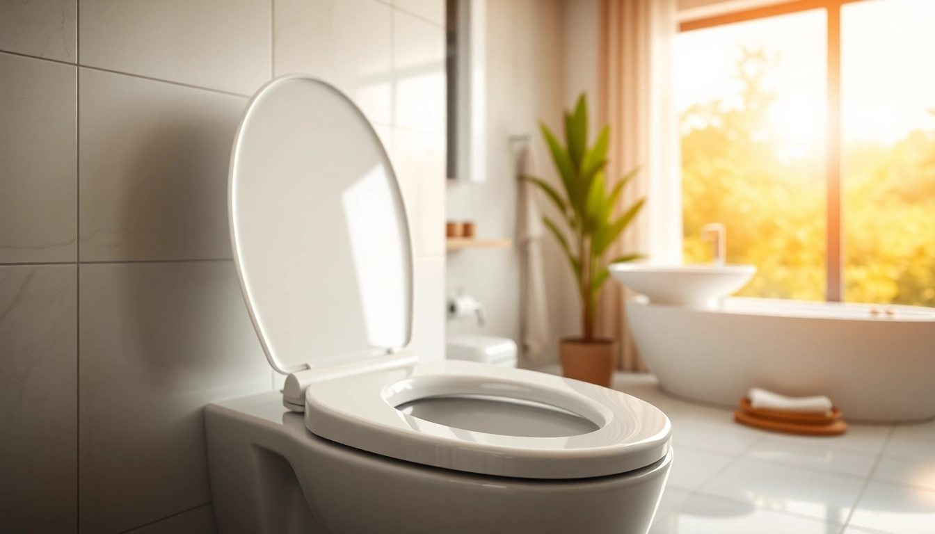 Scopri un elegante copri wc in un ambiente bagno moderno e raffinato.