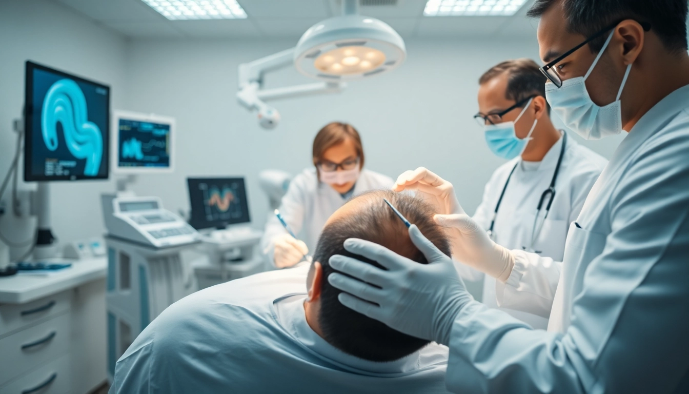 Expert hair transplant istanbul clinic showcasing skilled surgeons assisting a patient