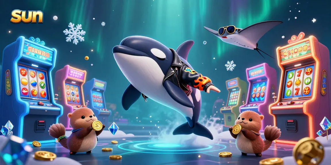 Experience vibrant casino action with the sun brand in a colorful underwater scene.