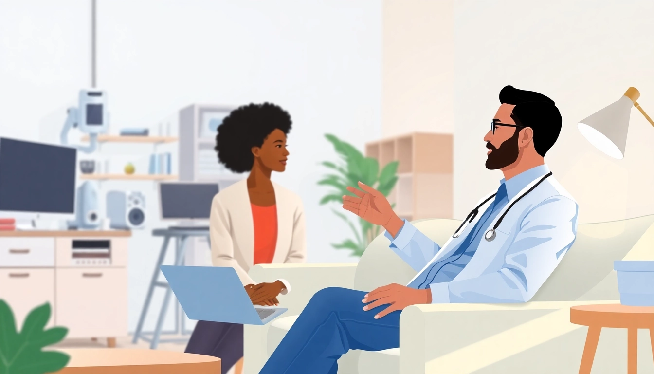 Engaging in a chat with a doctor online now for immediate healthcare solutions.