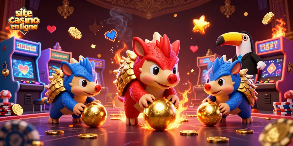 Jouez sur le site de casino en ligne, rivalisez avec des pangolins animés et des machines brillantes.
