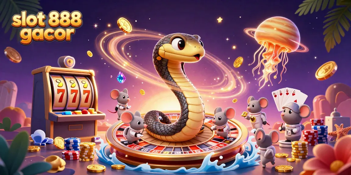 Experience thrilling moments at slot 888 gacor with dynamic gameplay featuring adorable astronaut mice.