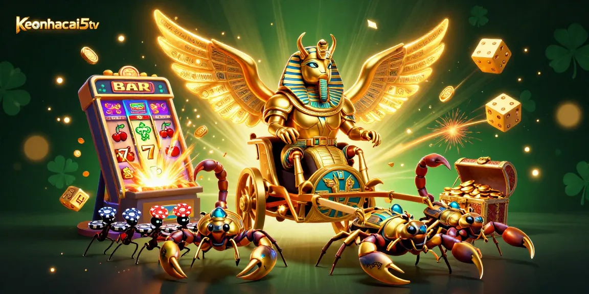 Experience thrilling gameplay with keonhacai5tv in a vibrant casino illustration.