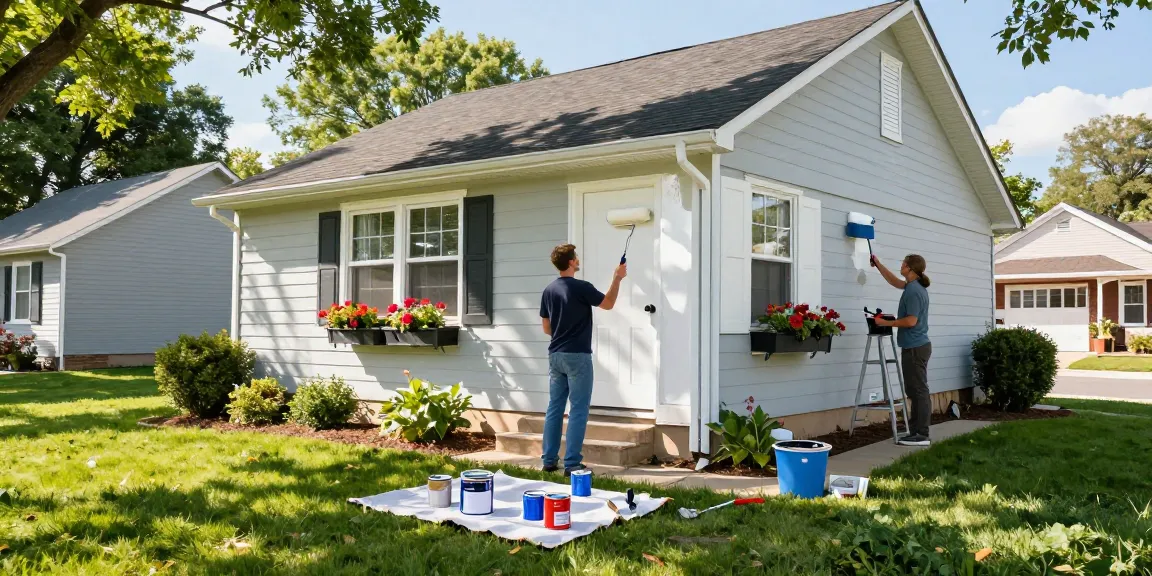 Professional exterior painters Polk County IA revitalizing a home’s curb appeal with quality paint and attention to detail.