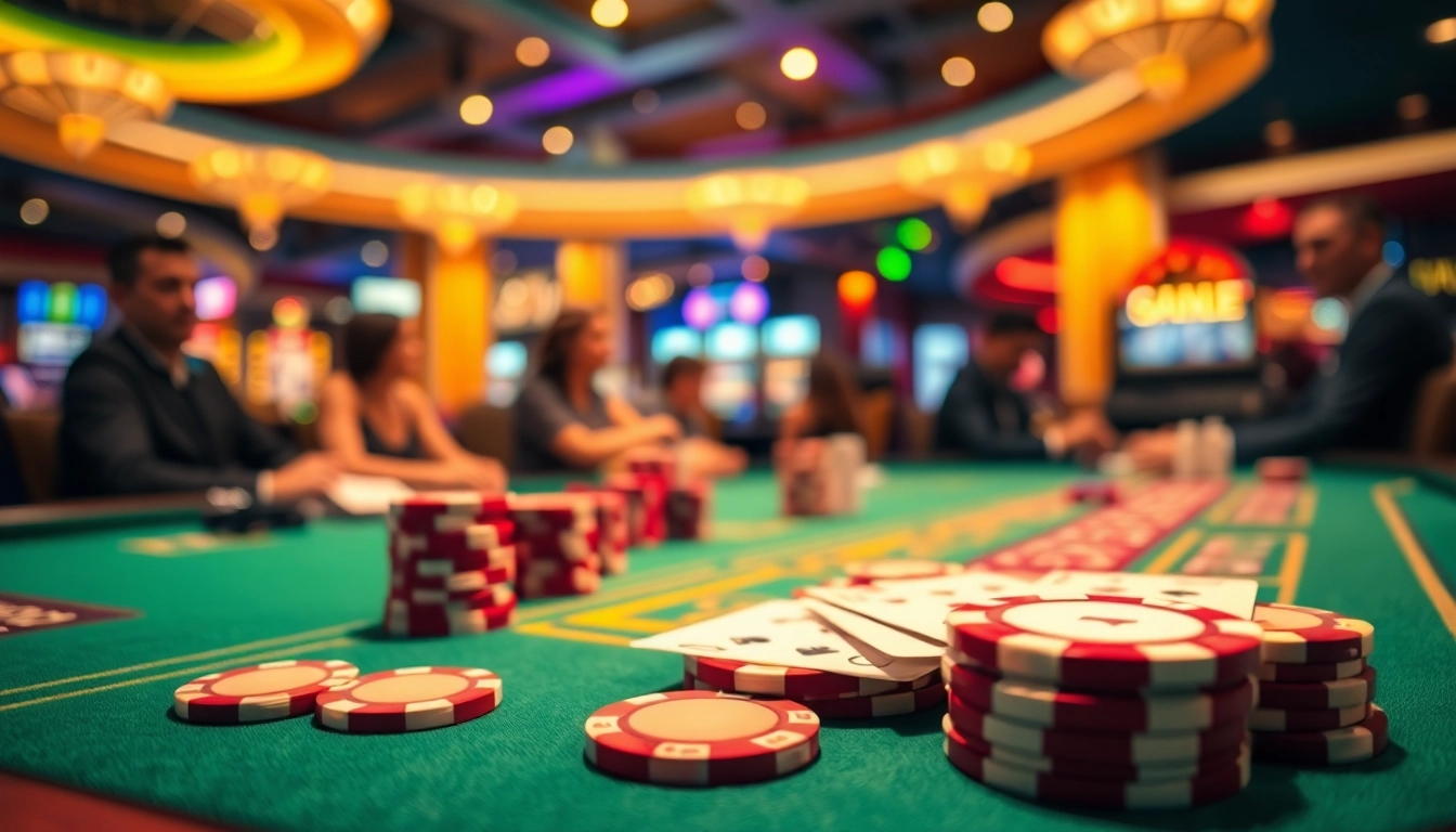 Experience the excitement of a Non gamstop casino Uk with vibrant gaming table visuals.