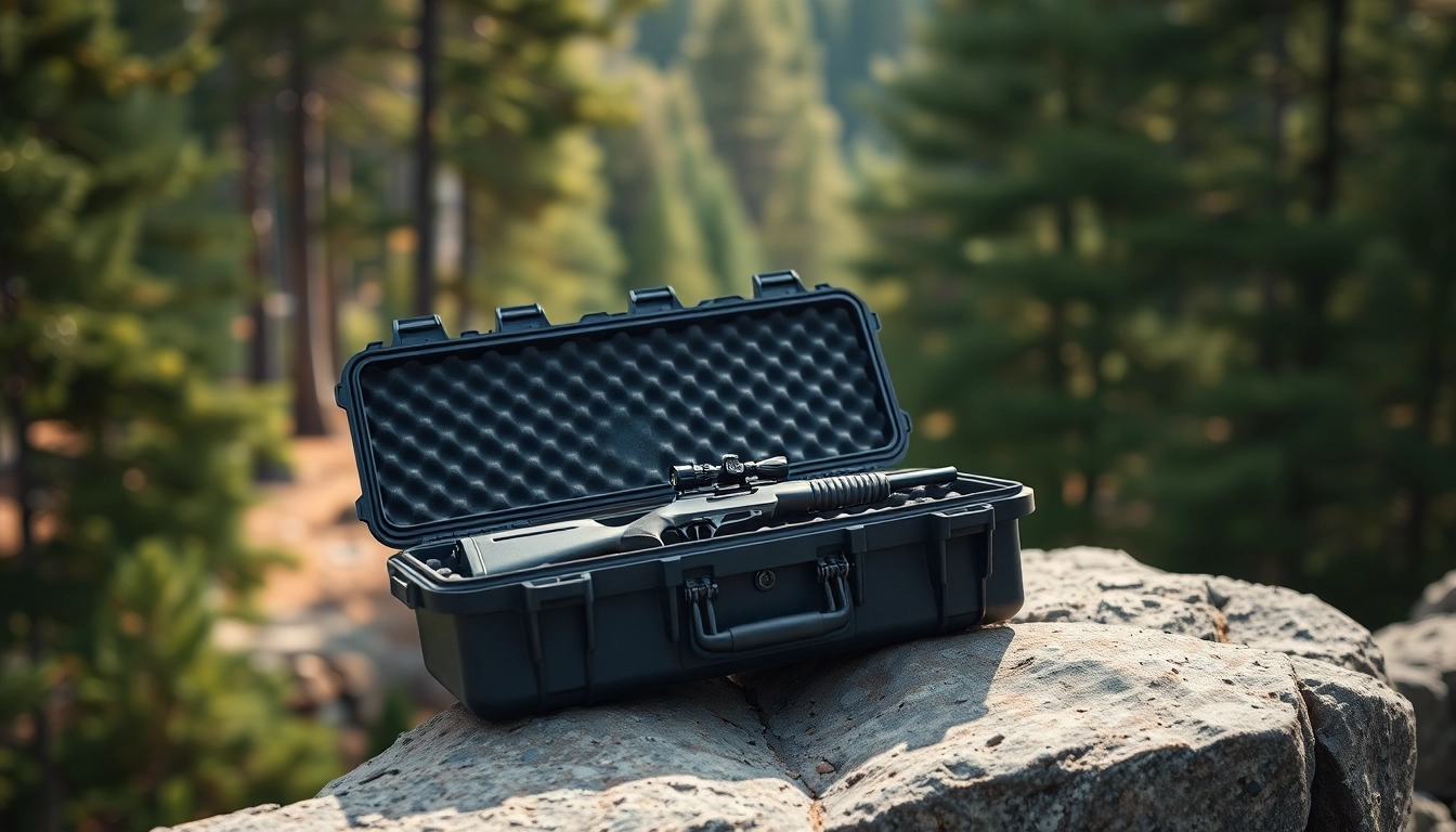 Secure your gear with the sturdy pelican rifle case, featuring a sleek design and robust protection.