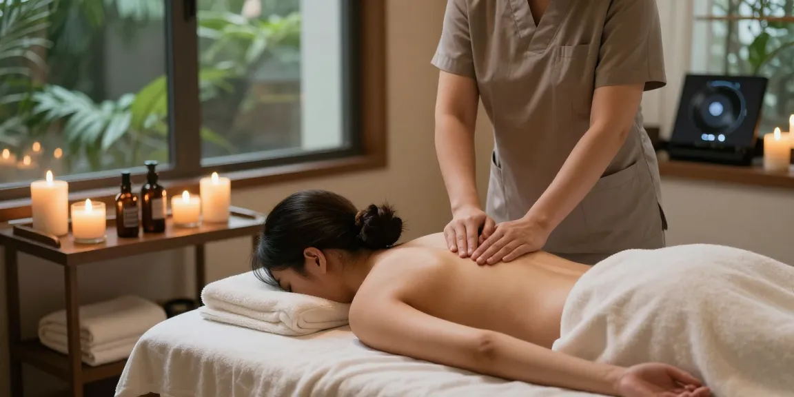 대구마사지 session in a tranquil spa setting with soothing ambiance and professional therapist.