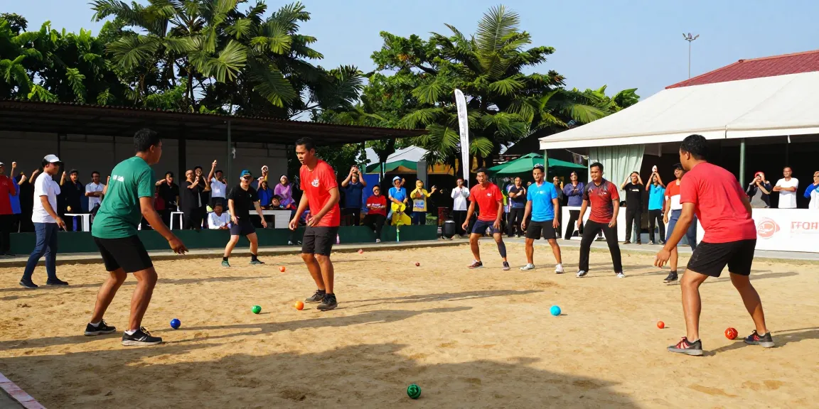 FOPI Kota Balikpapan mengadakan acara olahraga petanque, menunjukkan semangat komunitas dan kebersamaan.