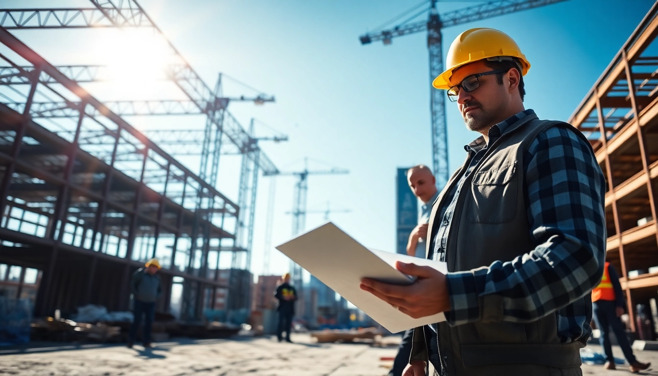 New York City Construction Manager supervising construction activities on a vibrant site.