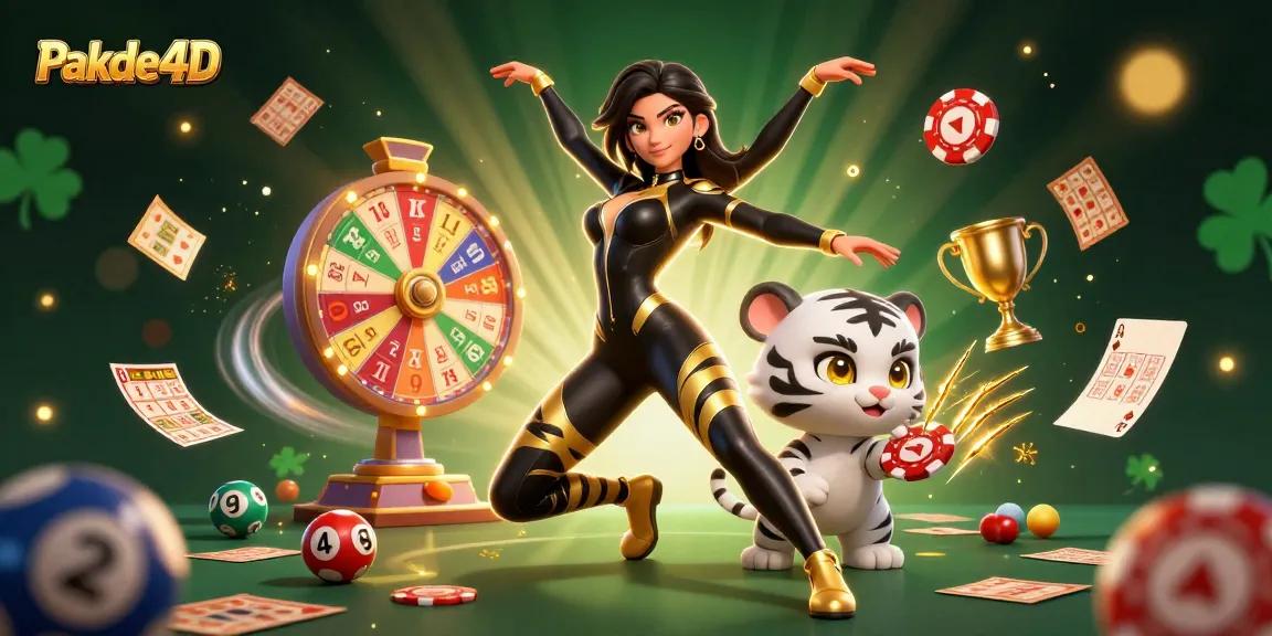 Pakde4D engages players with thrilling lottery action featuring a stunning 3D character and exciting game elements.