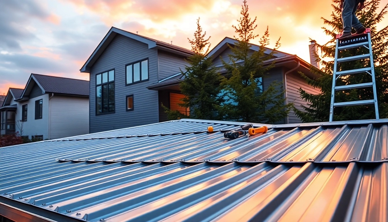 Enhance your property with expert metal roofing calgary services showcasing modern architecture.
