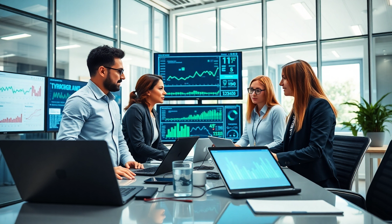 Get expert managed it services near me with a professional team collaborating in a modern office.