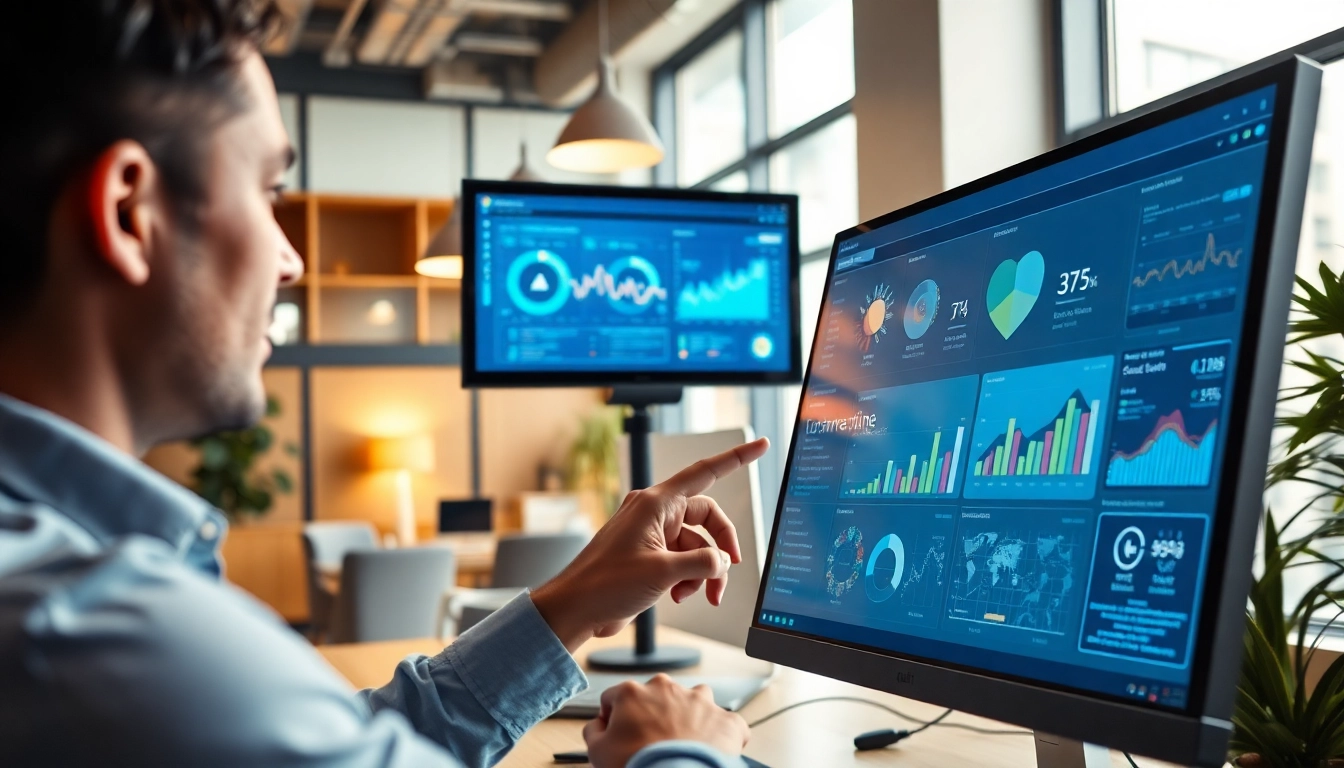 Engaging visual of ai enterprise search technology in a modern office setting for enhanced productivity.