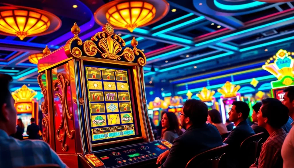 Mainkan luxury777 slot dengan semangat dalam suasana kasino yang megah.