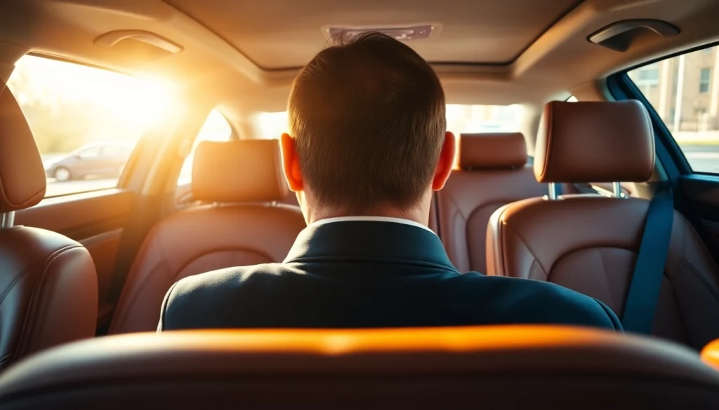 Experience premium Chauffeur Nottingham service with a luxurious car interior highlighting comfort and elegance.