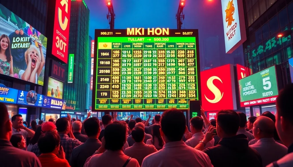 Menampilkan pengeluaran hk hari ini slot terbaru, dengan suasana yang penuh semangat di perkotaan.