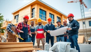 Experienced New Jersey General Contractor team working collaboratively on a construction project.