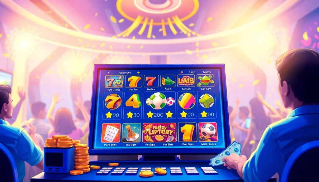 Menyajikan bandar toto dengan interface permainan digital yang meriah dan penuh warna.