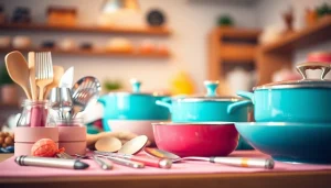 Explore kitchenware gift ideas NZ with stylish utensils beautifully arranged.