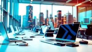 Engaging workspace showcasing Technology-driven tools and devices enhancing productivity.