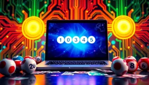 Menampilkan antarmuka togel online resmi dengan bola lotere, menarik perhatian setiap pemain.