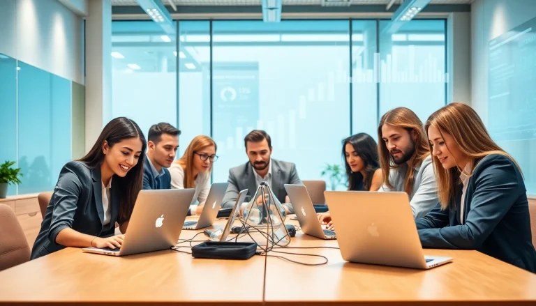 Optimize Cost-Effective IT Management strategies with a diverse team collaborating in a modern office.