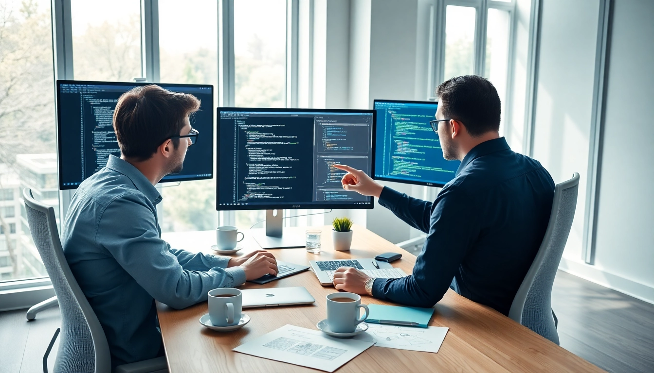 Enhance your WordPress development outsourcing strategies with professional collaboration in a modern setting.