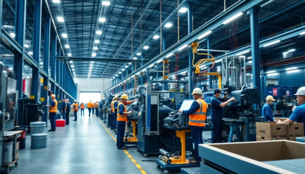 Industrial photography showcasing a manufacturing facility in Milan