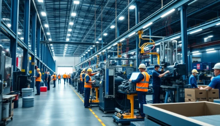 Industrial photography showcasing a manufacturing facility in Milan