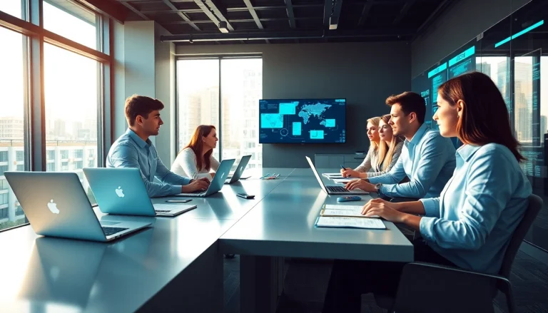 Enhancing Cost-Effective IT Management through teamwork in a modern office.